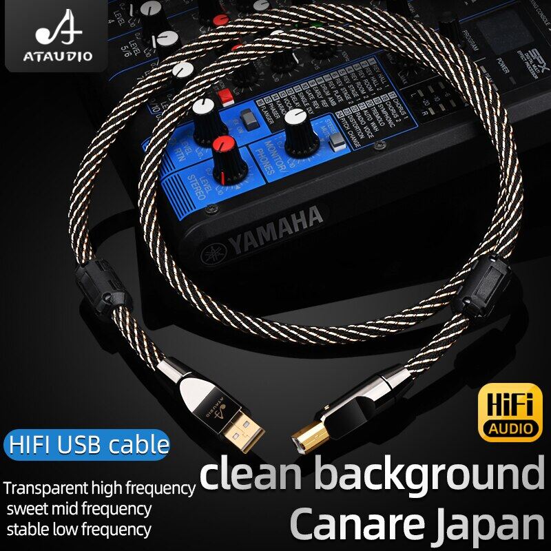 Hifi USB Cáp OTG loại USB A Để B Cáp USB 6N OFC Loại C Để Loại B cáp truyền âm thanh Giải Mã Dac Card Âm Thanh A-B Lá Chắn USB Cabl