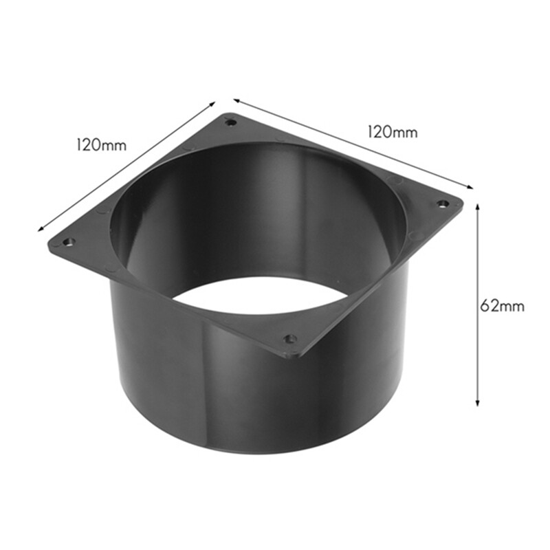 2PCS Fan Shroud Duct Cooling Ducting Vent Shroud Ventilation 120Mm for