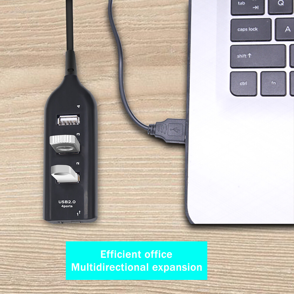 JTKE USB Hub 4 Cổng USB 2.0 Với Cáp Tốc Độ Cao Mini Hub Ổ Cắm Mô Hình Bộ Chia Cáp Cho Máy Tính Xách Tay