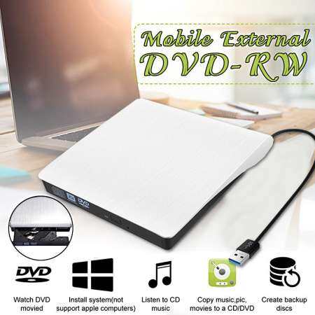 GSE Portable USB DVD/CD RW Writer for Laptop/Desktop