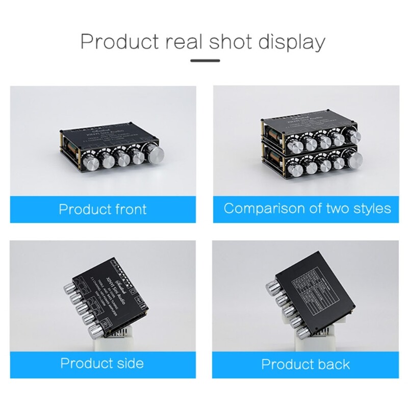 XY-S100L 2.1 Channel Adjustable Bluetooth-compatible Digital Power Amplifier Module Electronics with Treble and Bass
