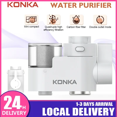 KONKA Water Purifier Water Tap Purifier Tap Water Purifier Kitchen And Bathroom Home Easy To Install Faucet Filter Include Filters Water Purifier