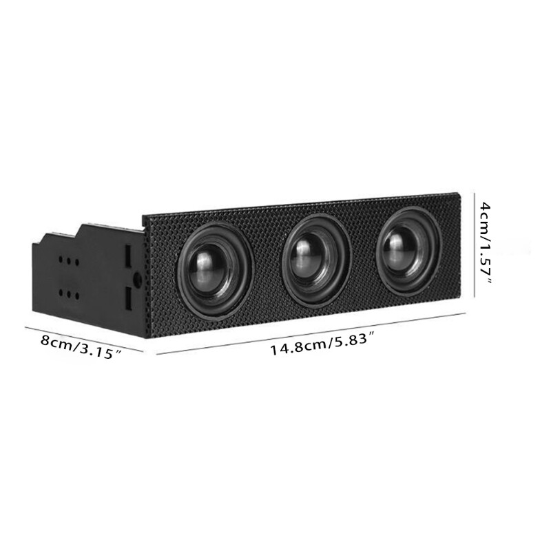 Stereo Surround Speaker PC Front Panel Computer Case Connection Built In Mini Mic Music Loudspeakers Channel Accessories