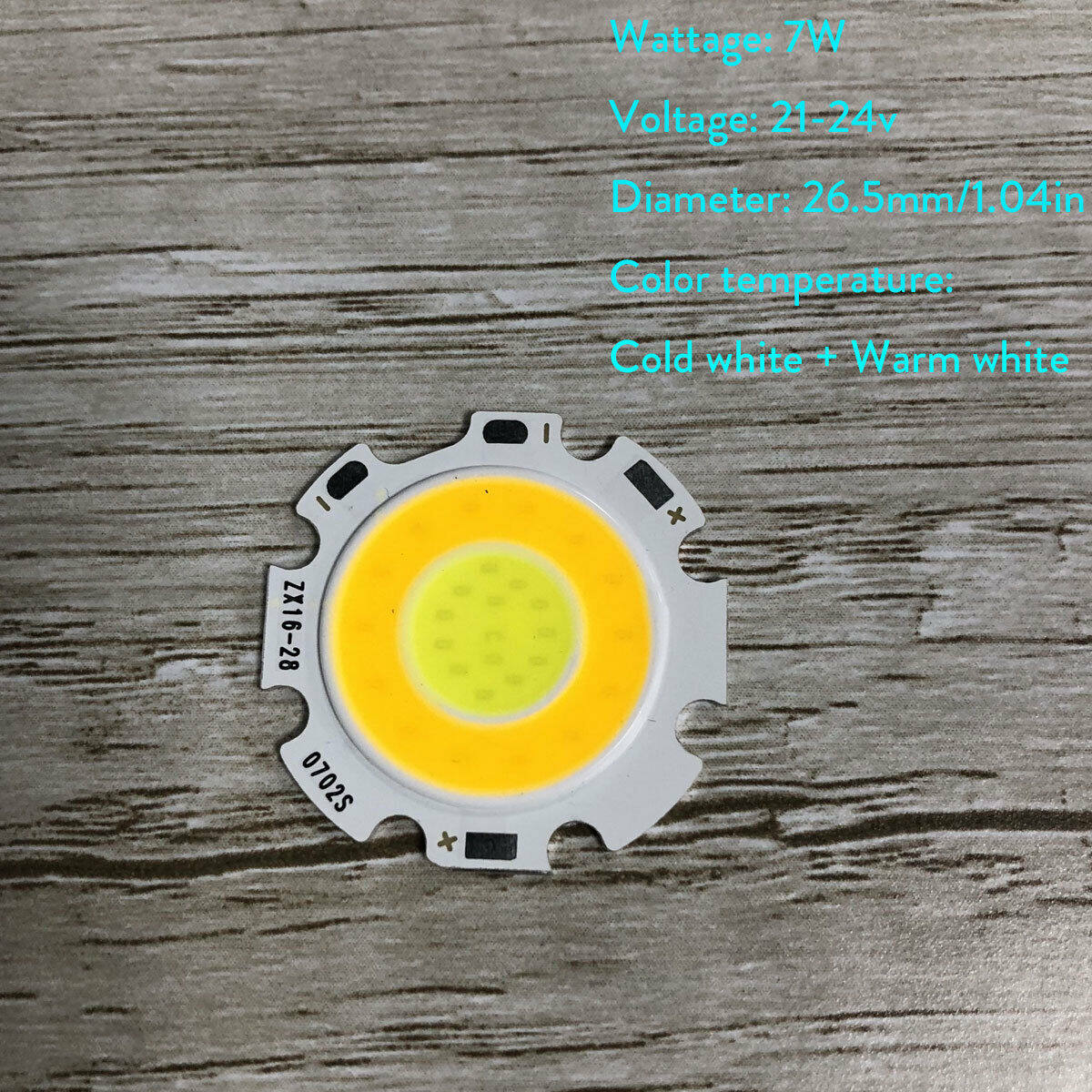 ERANPO  Hạt Đèn LED Tròn Hai Tông Màu 3W 5W 7W 10W Chip Cob Cho Bóng Đèn LED