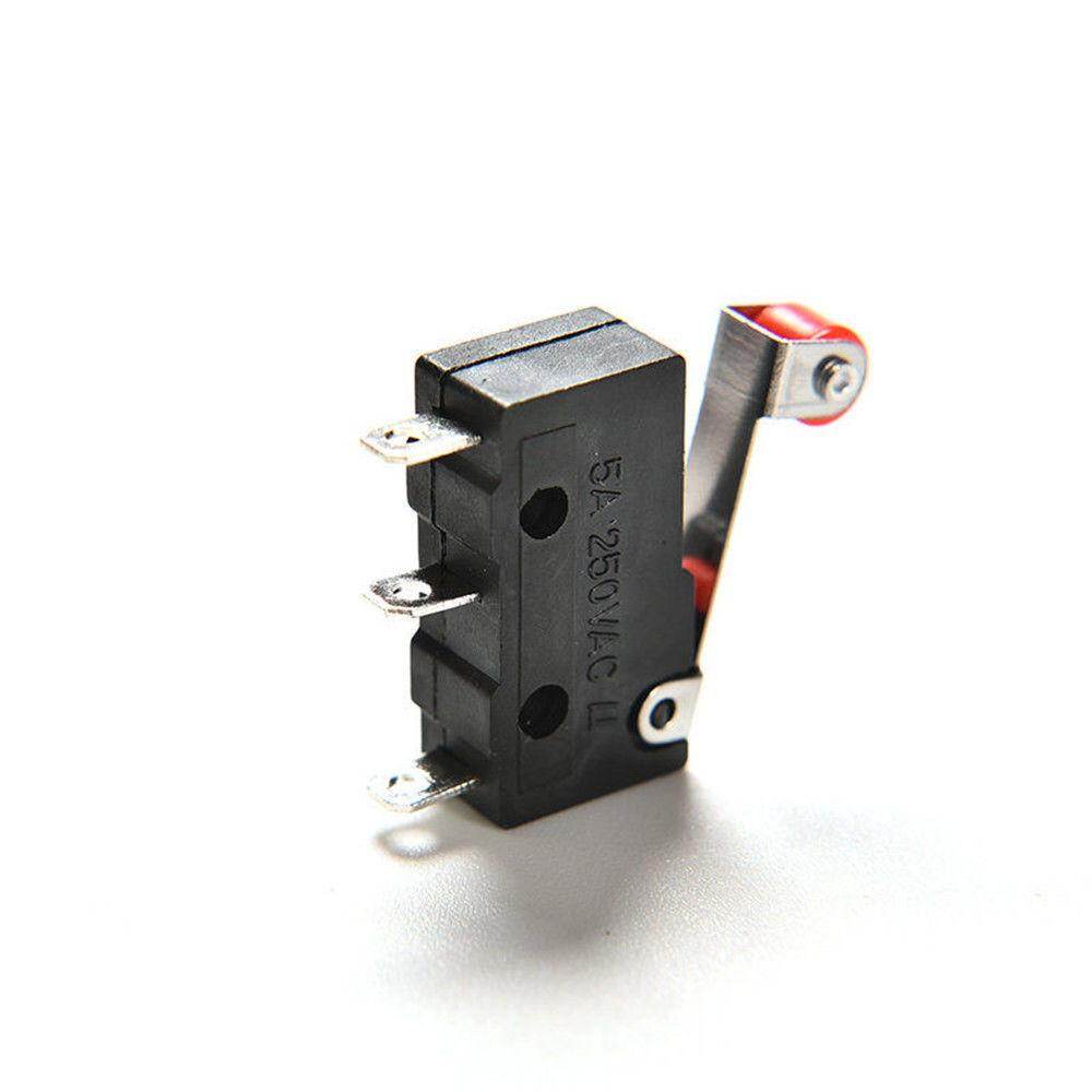 Comforhome 10 Chiếc Micro Con Lăn Cánh Tay Đòn Đóng Mở Hạn Chế Công Tắc Kw12-3 PCB Microswitch