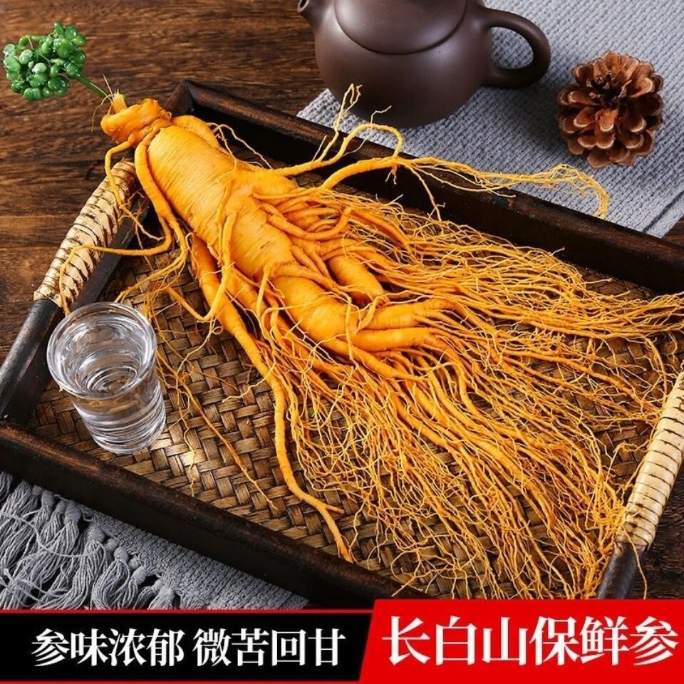 Extra large Jilin ginseng Changbai Mountain wild ginseng gift soaking alcohol