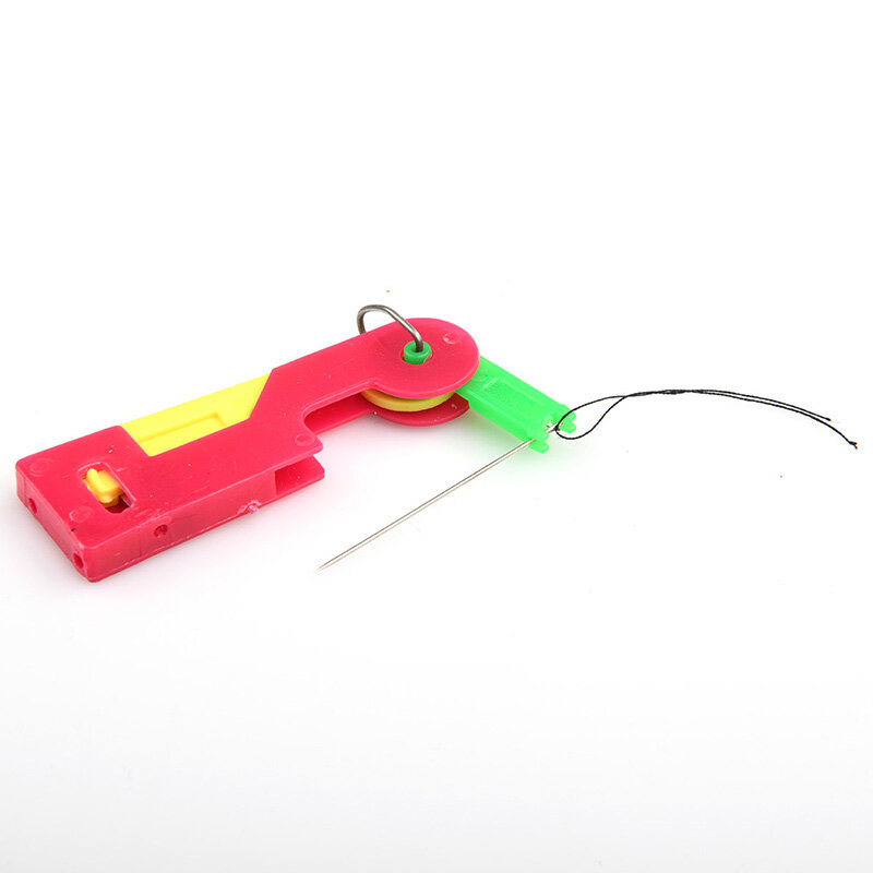 yurongfx2pcs Plastic Automatic Easy Needle Threader Elderly Use Threader Sewing Sewing Machines Needle Device Tools Wire Stitch Insert