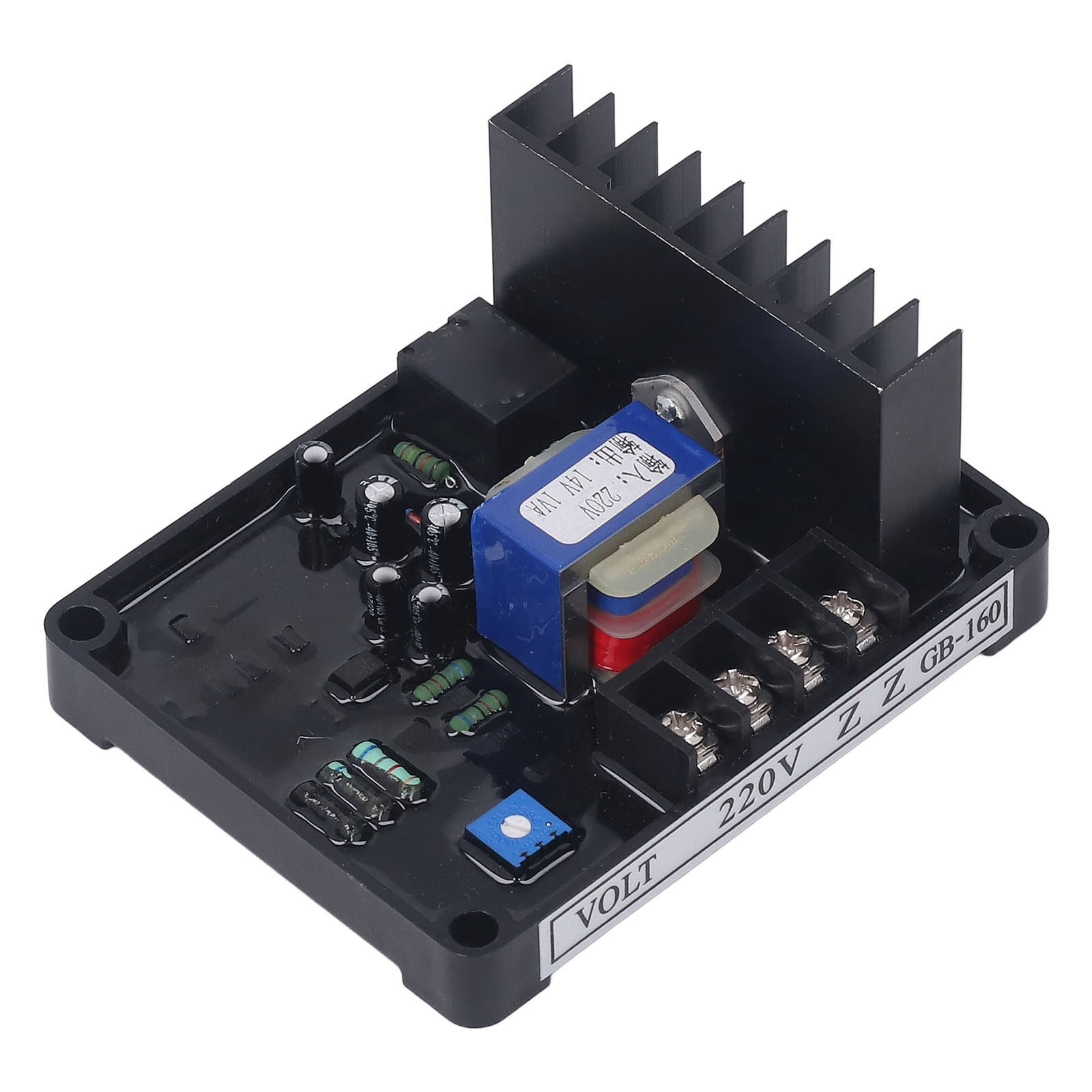 3 Phase Voltage Regulator Board, Flame Retardant Practical 220V Generator Set Automatic Voltage Regulator for Harmonic Excitation