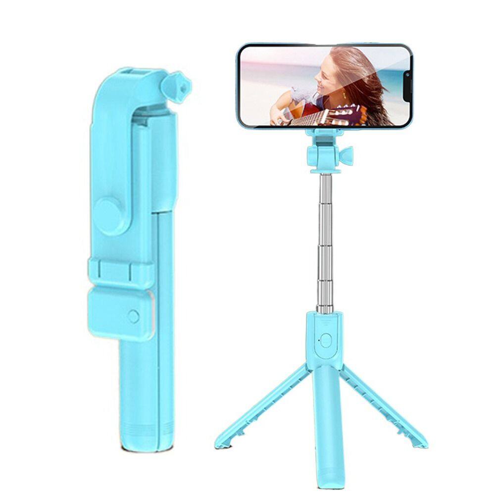 DFVDS Poratable Handheld Mini Tripod Shutter with Fill-in Light Phone Holder Remote Control Selfie Device Wireless Selfie Stick Live Tripod Phone Self-timer