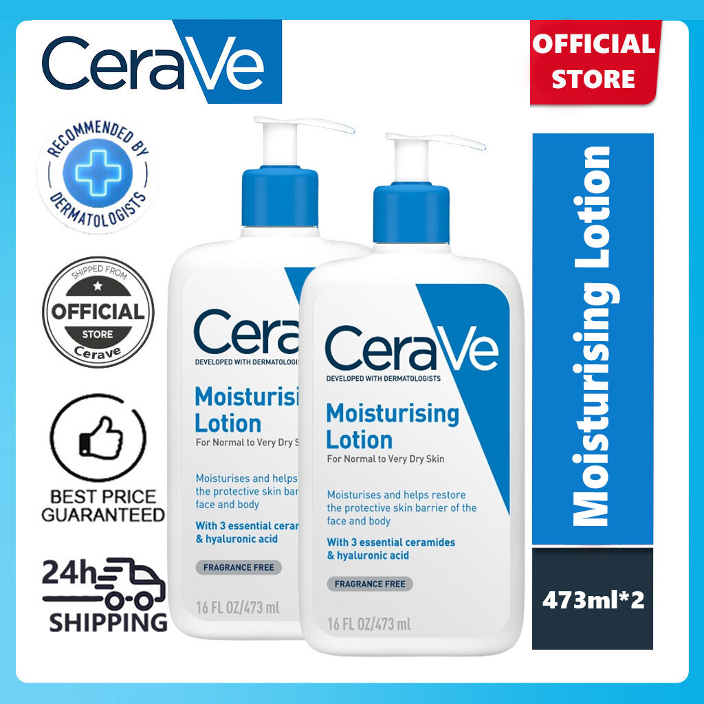 Cerave Daily Moisturizing Lotion For Normal to Dry Skin Moisturizes ...