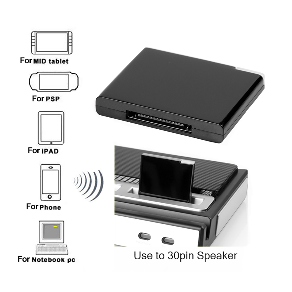 Z0.yunyuphw Bluetooth A2DP music receiver adapter for iPhone 30 pin Dock station Speaker