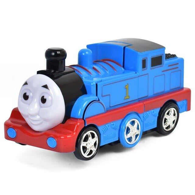Thomas And Friends Anime Electric Deformation Train Thomas Track Sets Toy Robot Music Educational Children Christmas Gift