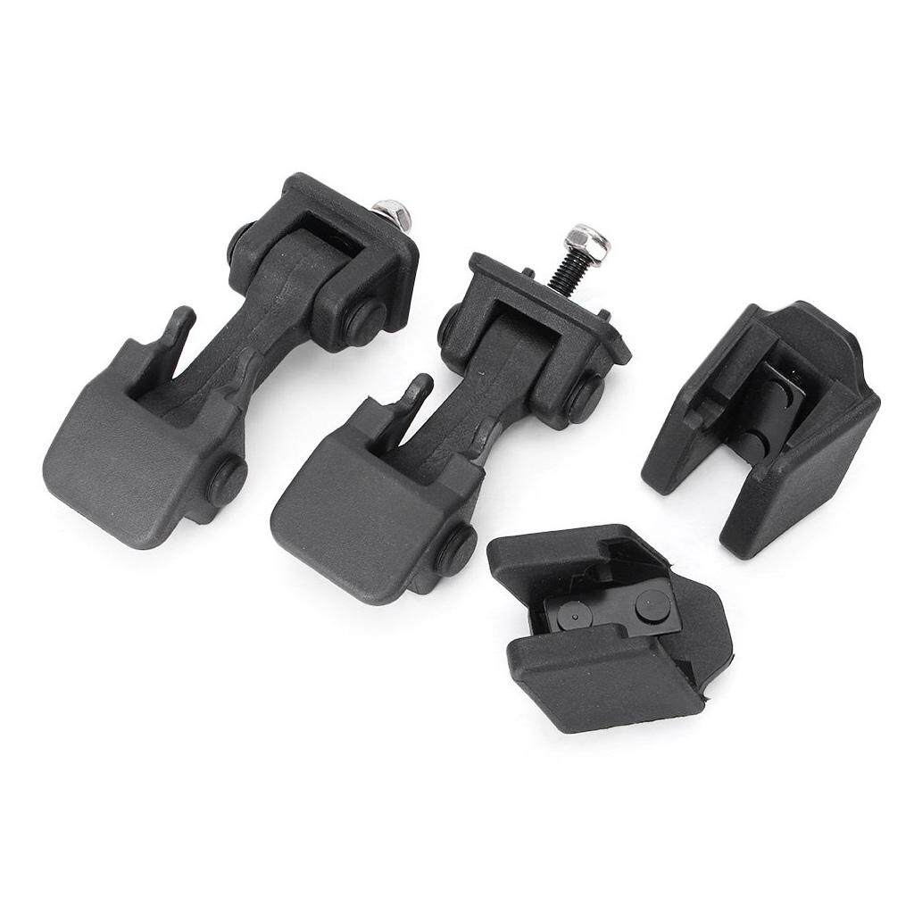 【2Pcs】 Black ABS Hood Cover Latches Catch Set Kit for 1997-2006 Jeep Wrangler TJ Includes Both Hood Lock