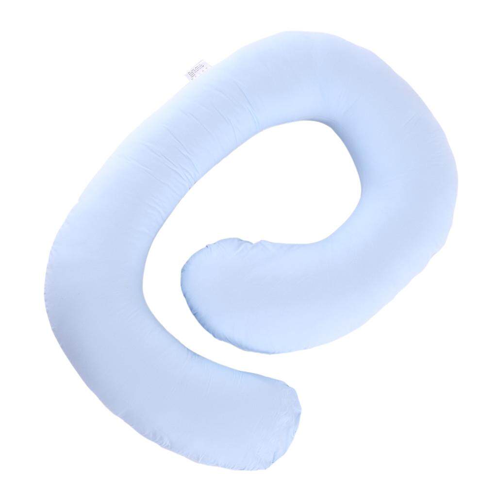Amleso Sarung Bantal Melindungi Mencakup untuk 75X130 Cm C Bentuk Bantal Hamil-Full Badan Santai Bantal Tempat Tidur