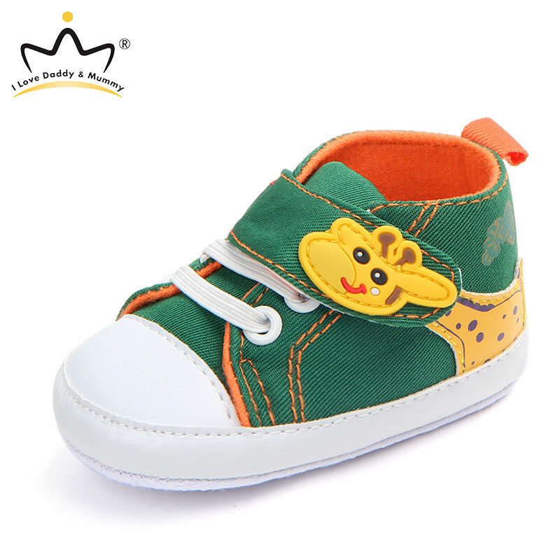 I Love Daddy&Mummy Cute Cartoon Giraffe Baby Shoes Anti-slip Sole Baby Girl Boy Shoes Soft Cotton Toddler Sneakers First Walkers