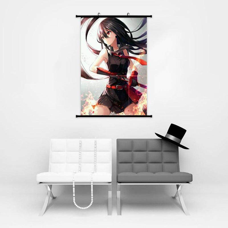 Fancyqube Anime Nhật Bản Akame Ga Kill Vải Cuộn Tranh Treo Tường Cuộn Poster Nghệ Thuật Hiện Đại Poster Trang Trí Nhà