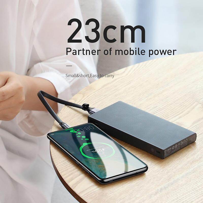 Baseus Di Động 0.23 M 40W Đèn Led Sạc USB Loại C 5A Sạc Nhanh Cho Samsung Note10 + Plus /A50/A70/S10 Xiaomi Mi9 Redmi Note7 Huawei P30/P20/Mate30 Oppo Vivo HTC Tương Thích 2A sạc Nhanh Cho USB-C Điện Thoại