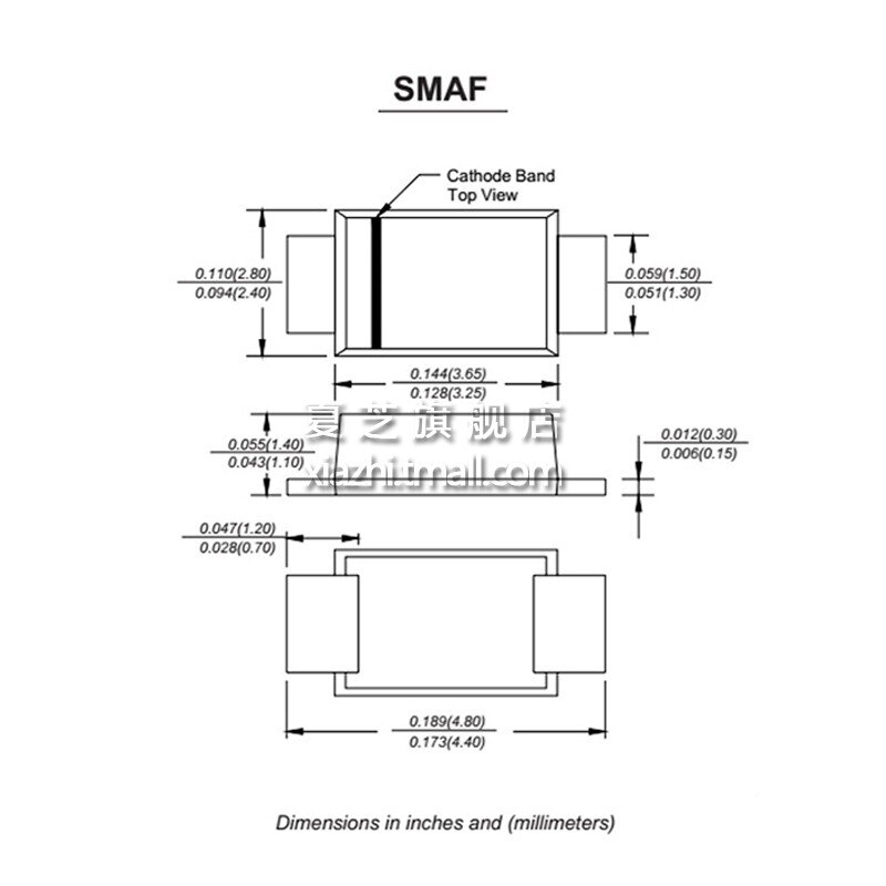 100pcs/lot Smd Smaf Rectifier Diode M7f Us1mf Es1jf Es2jf Rs1mf Schottky 4007 Thin Section