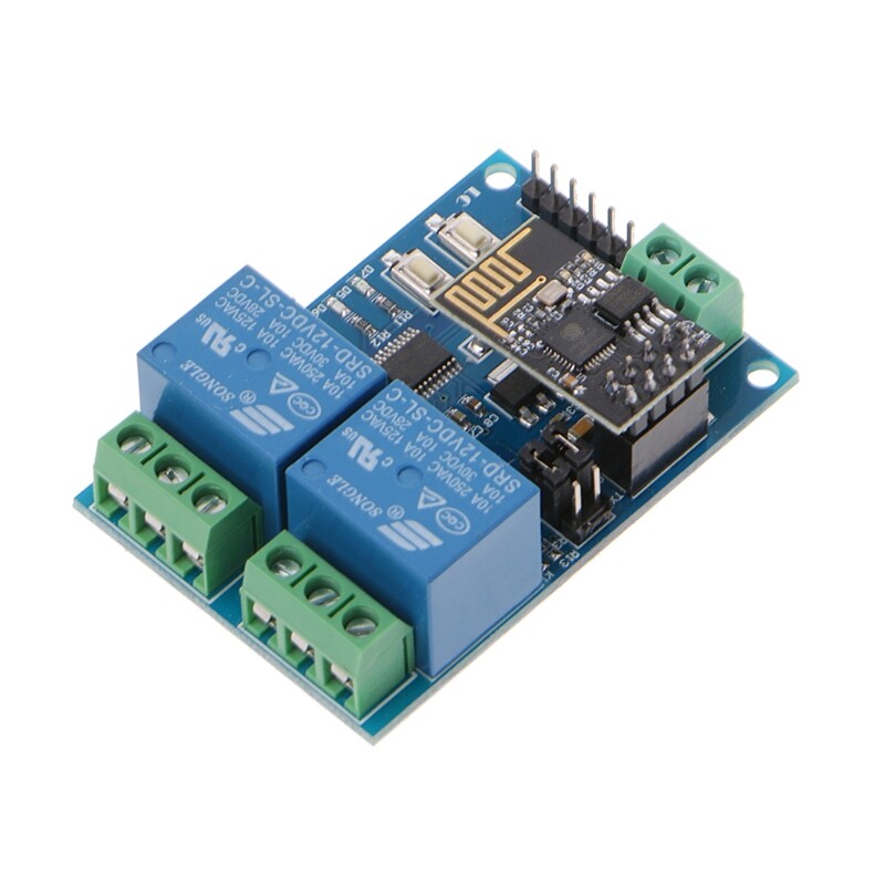 Mô-đun Rơle WIFI, Bộ Điều Khiển Ứng Dụng ESP8266 IOT, 2-Kênh Dành Cho Nhà Thông Minh 12V
