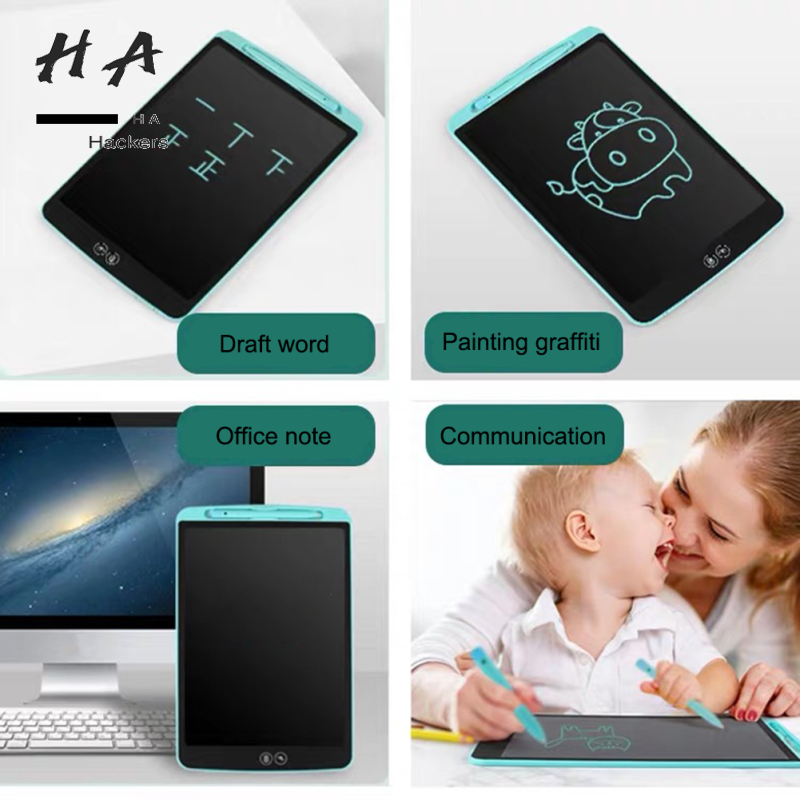12inch Color Partially Erasable Lcd Writing Board With 6pcs Copy Card Set