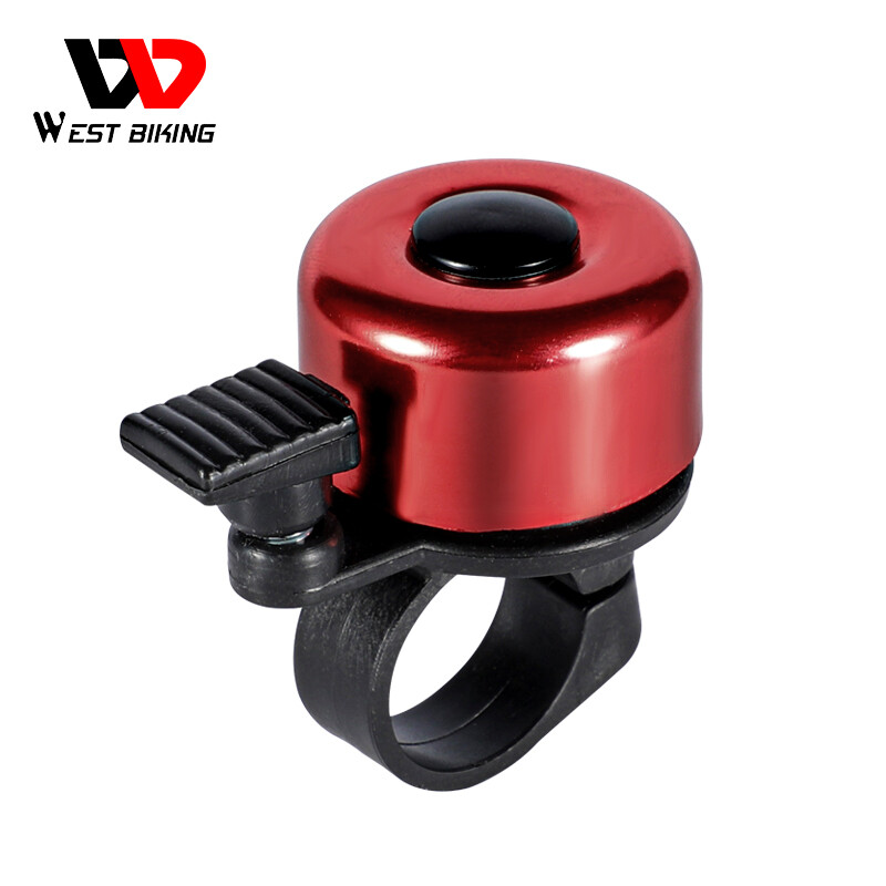 WEST BIKING Bicycle Bell Aluminum Alloy Mini Bike Bell Horn Safety Warning Sound Alarm MTB Road Bike Handlebar Bell Ring Bike Accessories