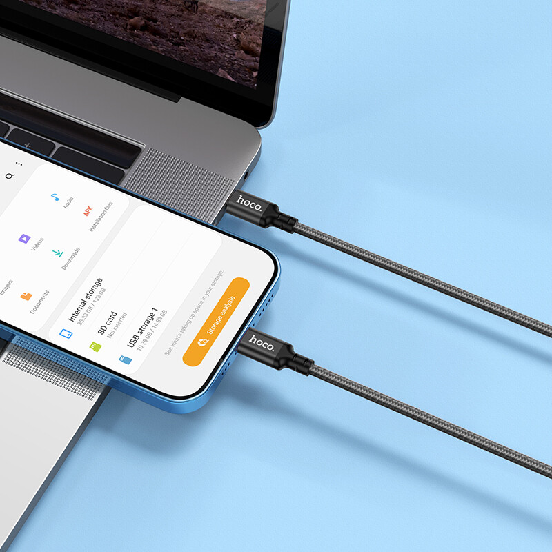 HOCO Cáp X14 USB C Sang Lightning Mới 2021 Cho iPhone 12 Mini Pro Max PD18W Cáp Dữ Liệu Sạc Nhanh USB PD 20W Dây Sạc Cho Macbook