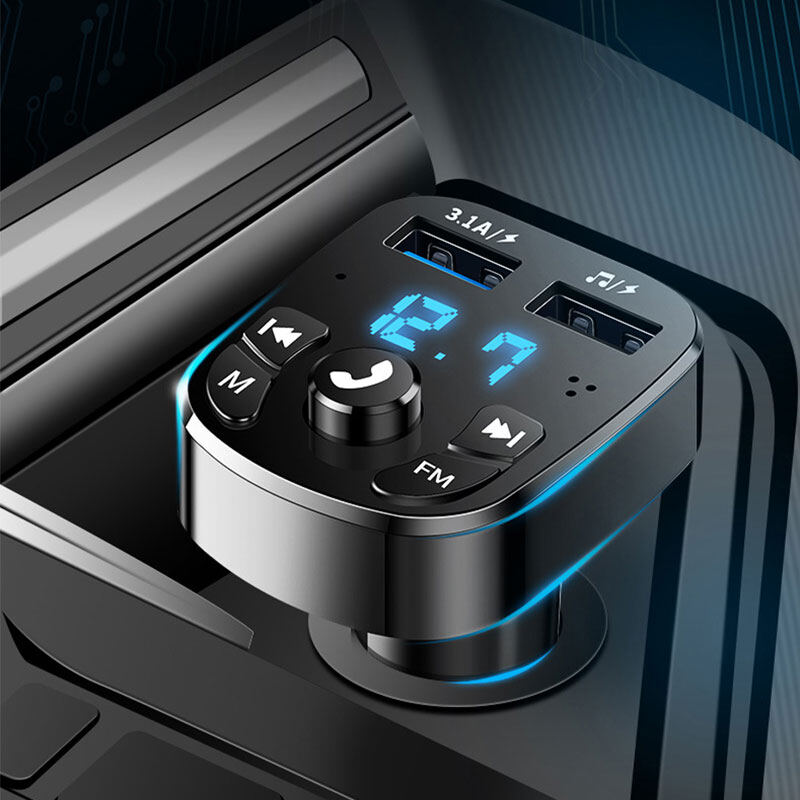 Car MP3 Player FM Transmitter with USB Charger Phone Calling