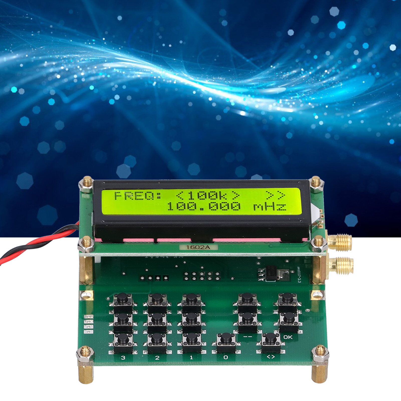35MHz-4000MHz RF Signal Generator Signal Source ADF4351 VFO HXY D6 V1.02 US 