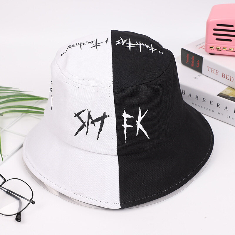 KYUSHUAD Men's Printed Fisherman Sun Hat couple sun hat
