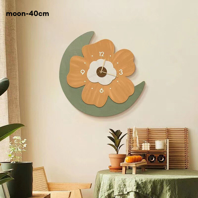 Factory wholesale wall clock restaurant simple creative fashion crystal porcelain clocks luxury restaurant quiet clock.