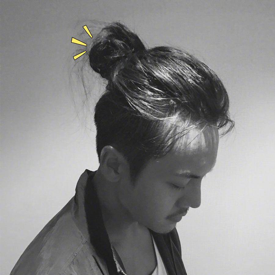 Real Hair Circle Real Hair Half Boy Head Men And Women Contract Balls Pigtails Black Lazada