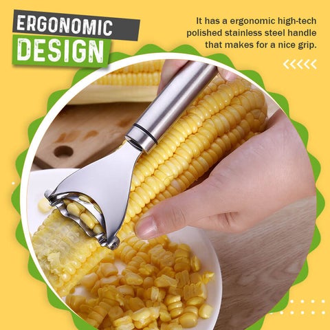 【On Sale】304 Stainless Steel Corn Thresher Stripper Peeler Kitchen Tool Corn Cutter Cob Peeler Stripper Kerne