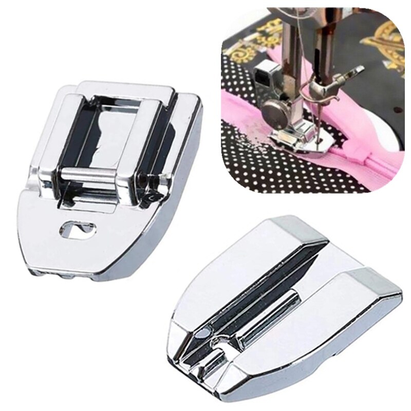 [HAOCHENG] Invisible Zipper Foot Feet Domestic Machine Parts Presser Foot 7306A for singer brother janome Babylock Sewing Accessories
