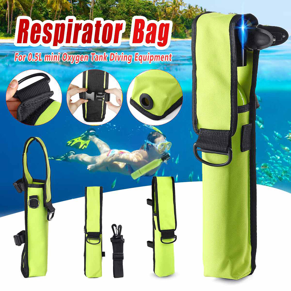 Honrane Swimming Diving Oxygen Cylinder Air Tank Bag Holder Respirator Storage Pouch