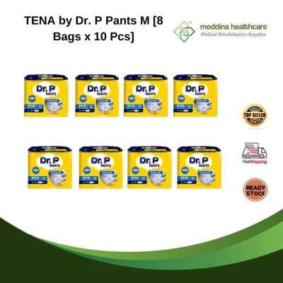 TENA by Dr. P Pants M [8 Bags x 10 Pcs]