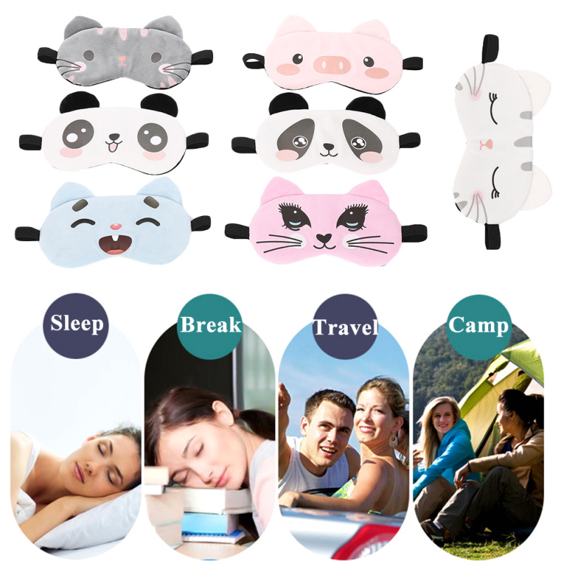 For Travel Animal Nap Sleeping Aid Nap Eye Relax Blindfold Sleeping Mask Eye Cover Sleep Shade Eye Patch