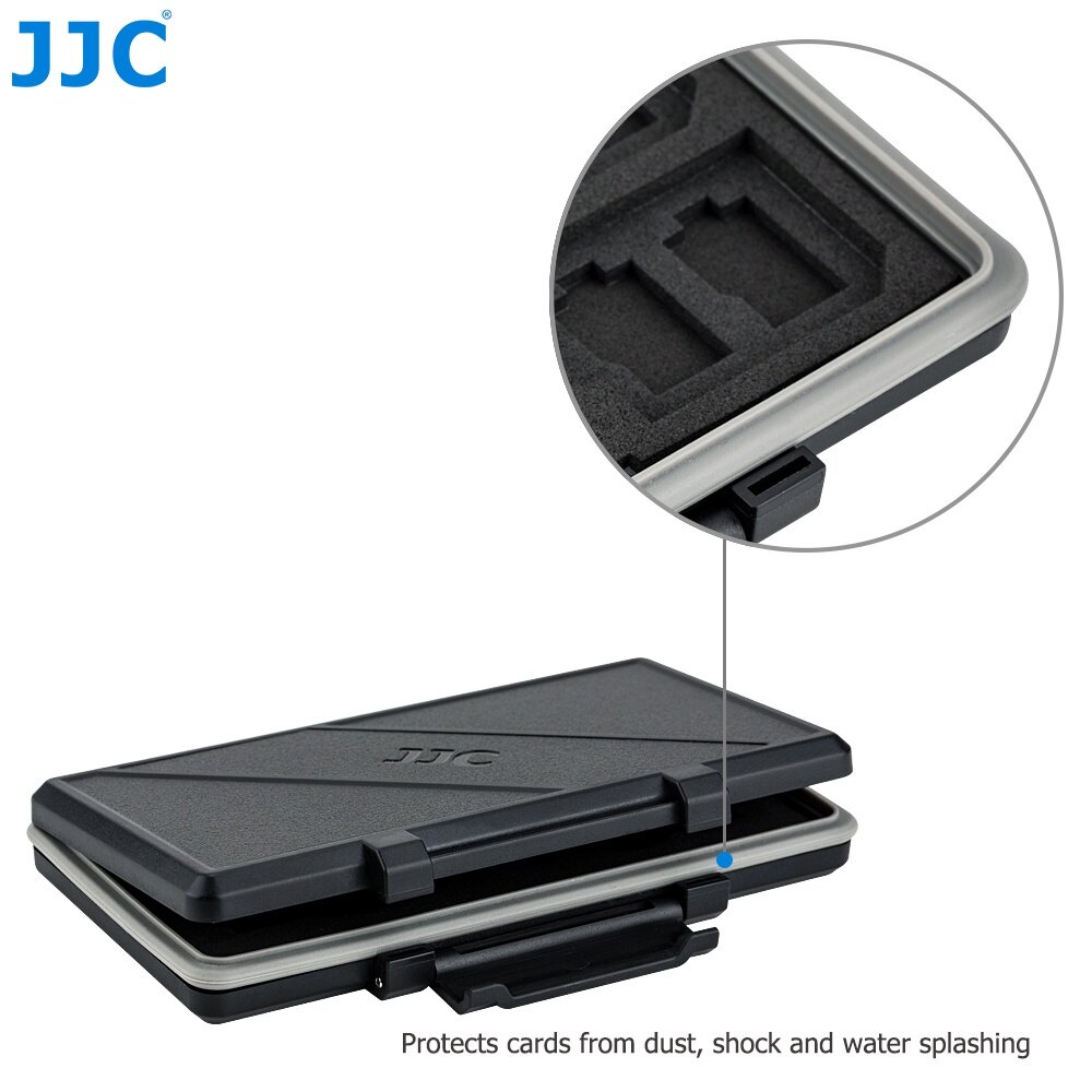 JJC Ultra Thin Memory Card Case Large Capacity Flash Card Storage Box Protection Holder for SD Micro SD MSD TF XQD CFexpress Type A B NS Nintendo Switch Card and M.2 2280 SSD Solid State Drive