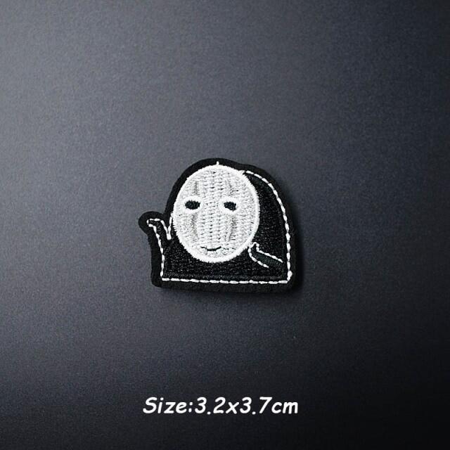 Black And White Embroidery Applique Ironing Sewing Supplies Decorative Badges Patches For Clothing