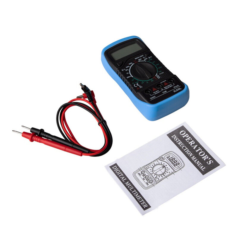 KIPRUN Đồng Hồ Vạn Năng Kỹ Thuật Số LCD Ampe Kế AC DC Máy Kiểm Tra Vôn Kế Thiết Bị Đo Hiển Thị LCD Với 2 Dây Dẫn Nhỏ Nhất, XL830L