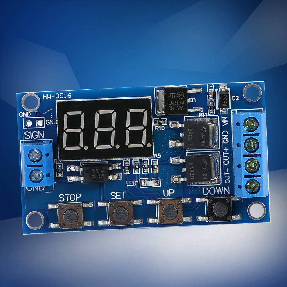 DC 5V--36V Trigger Cycle Delay Timer Module Timer Switch Turn On/Off Relay Module with LED Display