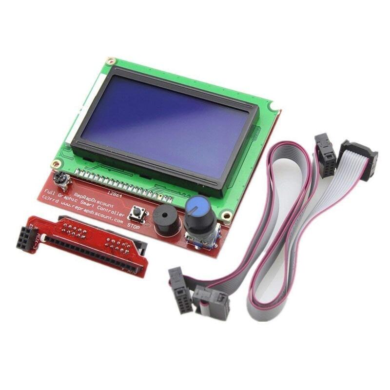 กราฟิก LCD 12864สมาร์ทคอนโทรลเลอร์การแสดงผลบอร์ดสายอะแดปเตอร์สำหรับ3D เครื่องพิมพ์ Ramps 1.4 RepRap 3D เครื่องพิมพ์ Mendel Prusa