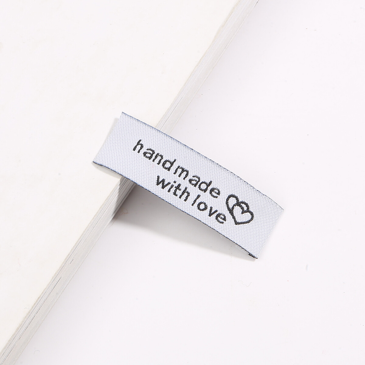 20pcs Garment Label Fabric Handmade Tags 50x15mm Colorful Tag for Cloth Bag Hat Handcraft Sewing Accessories