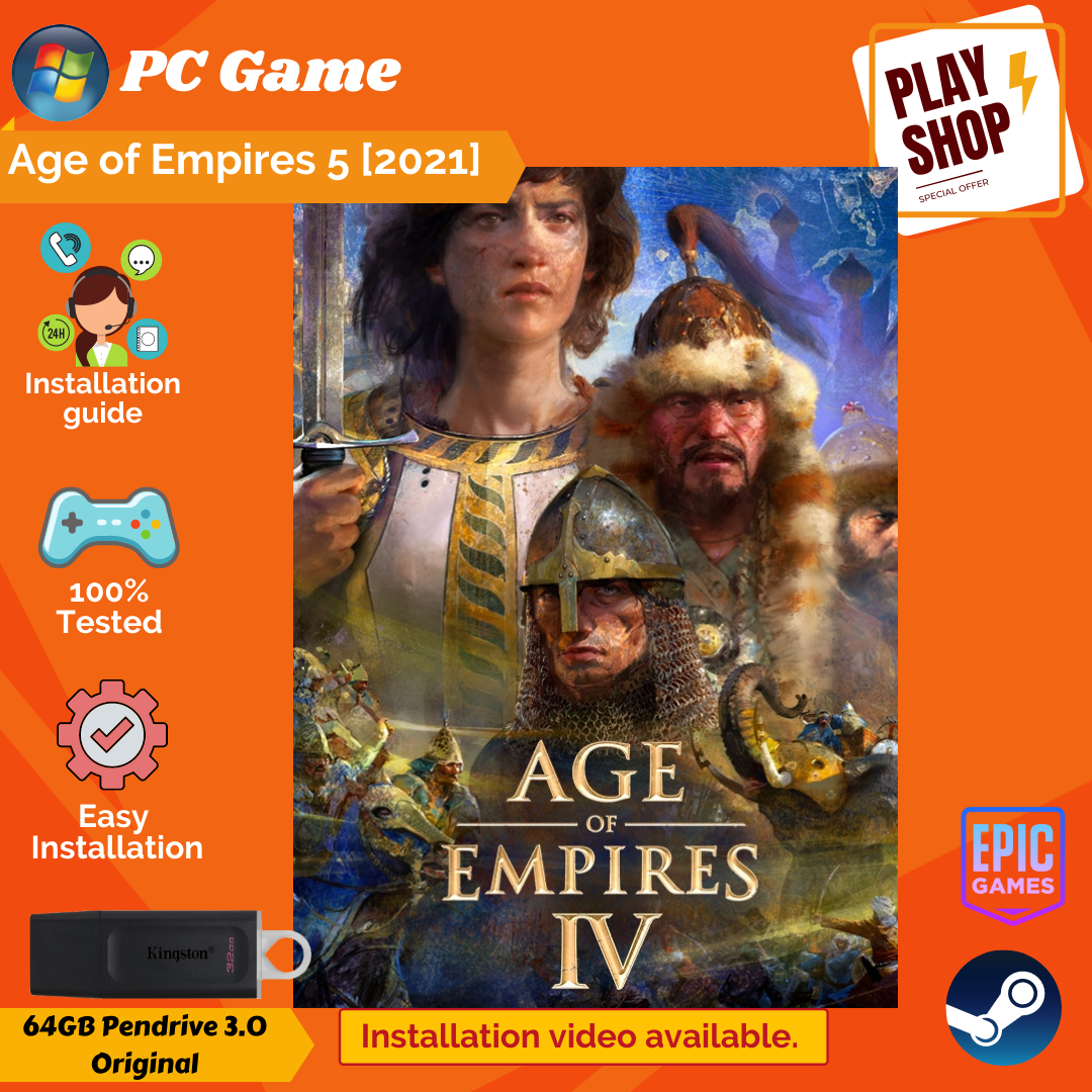 Age of Empires 5 [ Installer USB ] [2021] pendrive game pc game full ...