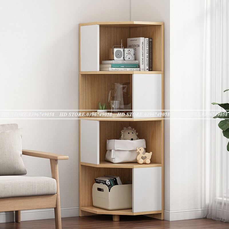 🚛🆓kệ góc gỗ 4 tầng lắp ghép cực đẹp 🆕 mẫu mới 🆕