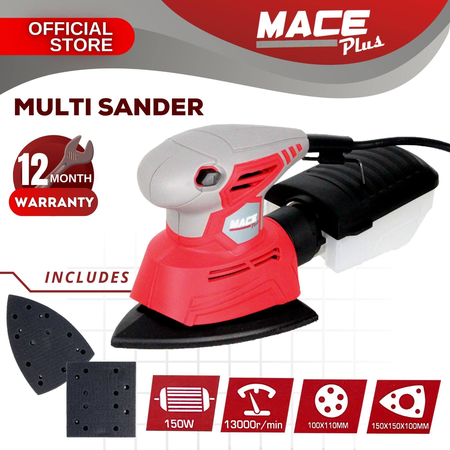 Mace Plus MTMS150 150W Electric Multi Sander Finishing Sanding Tools