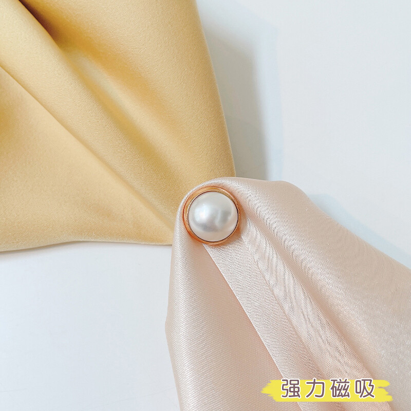 Powerful Magnetic Buckle No Pierced Pearl Brooch