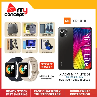 Xiaomi Mi 11 Lite 5G NE / LTE (8GB RAM + 128GB/256GB ROM) - READY STOCK Smartphone with 1 Year Xiaomi Malaysia Ofiicial Warranty