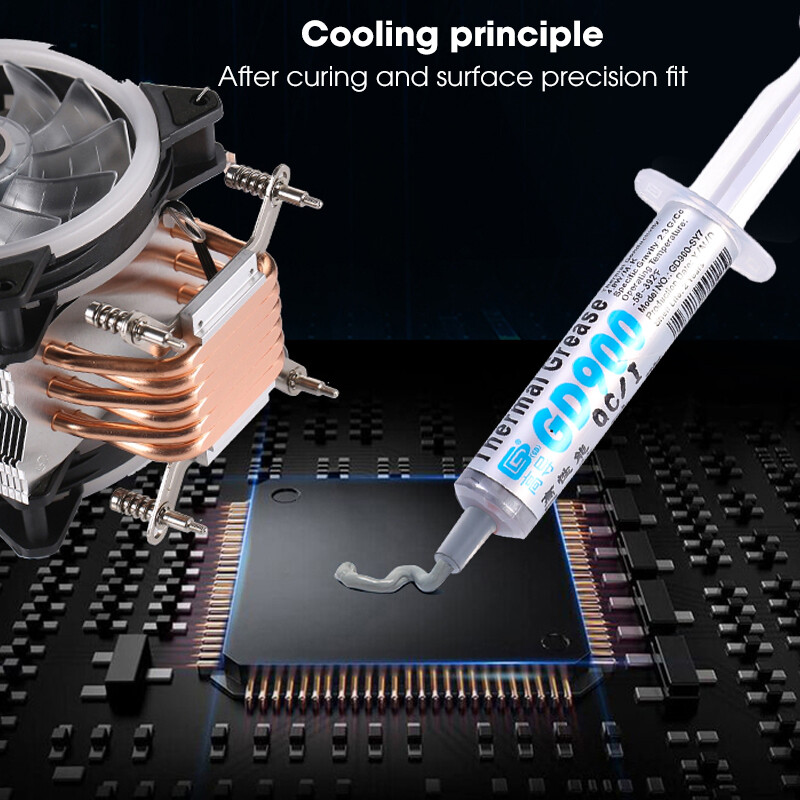 GD900 1/3/7g nóng dẫn nhiệt keo mỡ Silicone thạch cao bồn rửa hợp chất cho bộ làm mát CPU Bộ tản nhiệt làm mát thạch cao