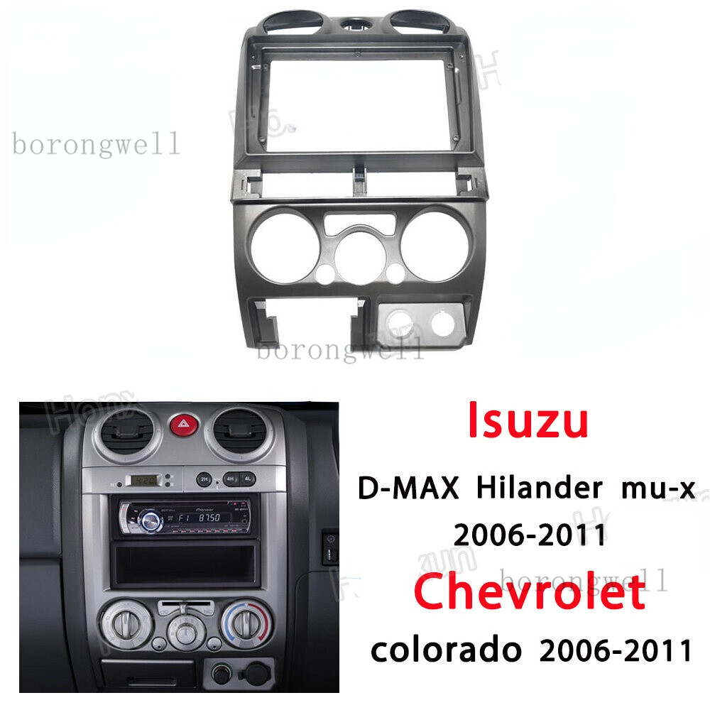 Car Dash Mounting Kits radio frame 2 din car stereo panel for Isuzu
