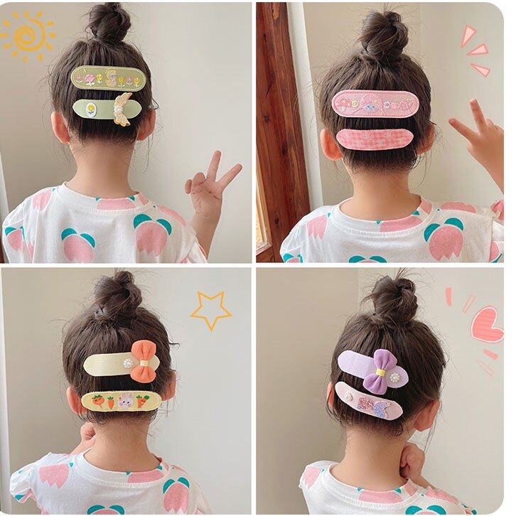 Miếng Dán Tóc Mái Dễ Thương Cho Bé Gái
